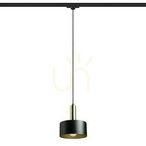 Giulia 20 To 3 Phase Lampă cu pandantiv. Balustrade Negru/Arbastru auriu alamă 230 V E27 40 W. small 1