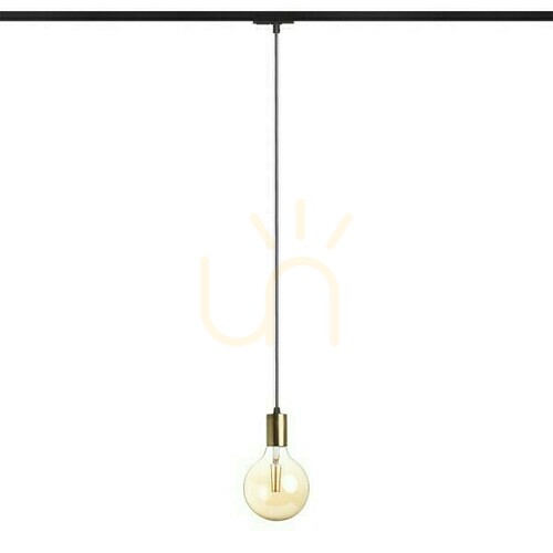 Verifica Lampă suspendată Araq pentru 1 fază. Balustrade Alamă perlată/Negru 230 V E27 42 W.