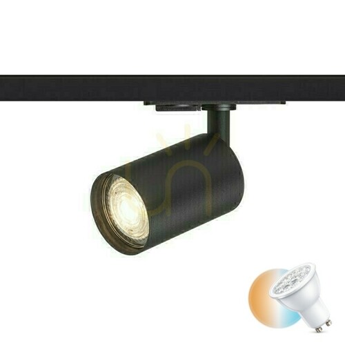 Verifica Dude Spotlight pentru 1 fază. Rails Black 230 V Led Gu10 9 W.