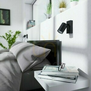 Lampă de perete Dude de perete negru 230 V Led Gu10 9 W. small 1