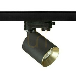 Spot pentru șină trifazată Rendl DARIO R13874 negru / alamă periată GU10 9 W small 1