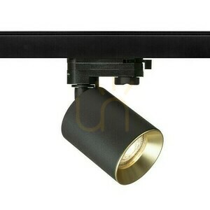 Spot pentru șină trifazată Rendl DARIO R13874 negru / alamă periată GU10 9 W small 0
