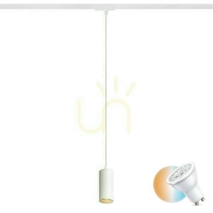 Lampă suspendată Belenos Până la 1 fază. Rails White 230 V Led Gu10 9 W. small 0