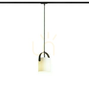 Lampă cu pandantiv Julietta 16 la 1 fază. Rails Opal Glass/Negru 230 V E27 20 W. small 2