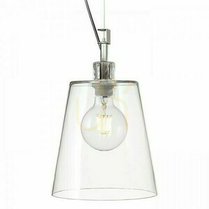 Lampă suspendată Babu New 22 sticlă transparentă/crom E27 max. 15 W small 1