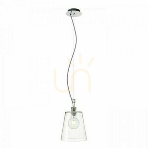 Lampă suspendată Babu New 22 sticlă transparentă/crom E27 max. 15 W small 0