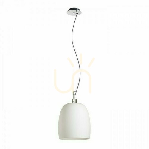 Verifica Coroa New 28 Opal Glass/Chrome Lampă suspendată 230 V E27 53 W.