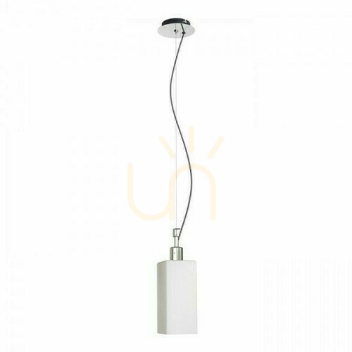 Verifica Liz New Opal Glass/Chrom lampadare pandantiv 230 V E27 28 W.
