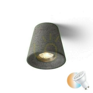 Downlight Volca Plafon Beton/Decor Granit închis 230 V Led Gu10 5 W. small 0