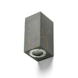 Kane Ii lampă de perete pentru exterior Beton/Decor Granit închis 230 V Led Gu10 2x5 W Ip65 small 1