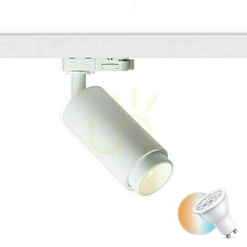 Verifica Optimus Reflector pentru 3 faze. Rails Alb 230 V Led Gu10 9 W 10 50° alb