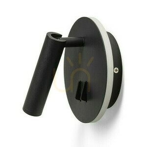 Lampă de perete Thalia Black Satin Acrylic 230 V Led 6+3 W 3000 K small 2