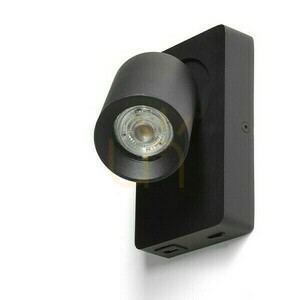Aplica Rendl VOLTERA USB neagră GU10 9 W small 3