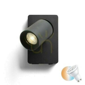 Aplica Rendl VOLTERA USB neagră GU10 9 W small 0
