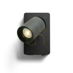 Aplica Rendl VOLTERA USB neagră GU10 9 W small 5