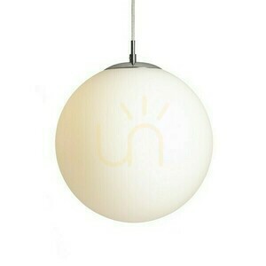 Luna 30 Lampă suspendată din sticlă opală/crom 230 V Led E27 15 W. small 2