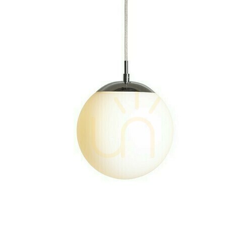 Verifica Luna 20 Lampă suspendată din sticlă opală/crom 230 V Led E27 15 W.