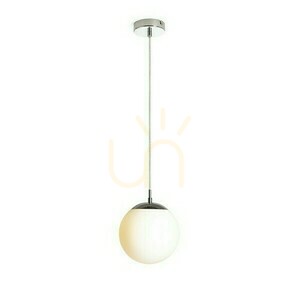 Luna 20 Lampă suspendată din sticlă opală/crom 230 V Led E27 15 W. small 4