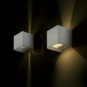 Tito Sq Dimm lampă de perete pentru exterior Alb 230 V Led 2x3 W Ip65 3000 K small 2