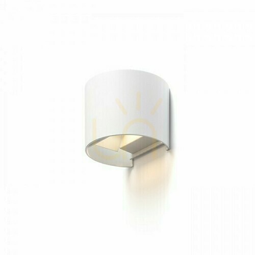 Verifica Tito R Dimm lampă de perete în aer liber Alb 230 V Led 2x3 W Ip65 3000 K