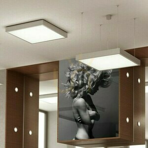 Lampă suspendată structurală cu leduri 55x55 aluminiu periat 230 V 48 W 3000 K small 3