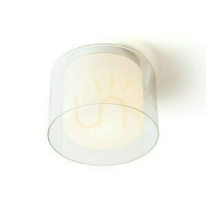 Veneția 23 Plafonieră de baie Veneția 23 Plafonieră de baie Sticlă transparentă/ sticlă opalină/Crom 230 V E27 20 W Ip44 small 1