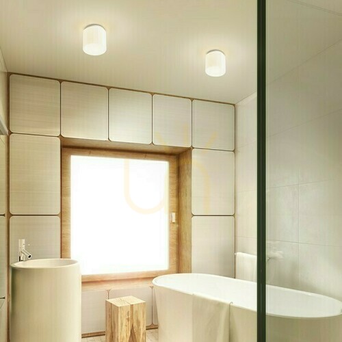 Verifica Lampă de baie Arana R 17 Opal Glass/Chrome Plafonieră 230 V E27 15 W Ip44