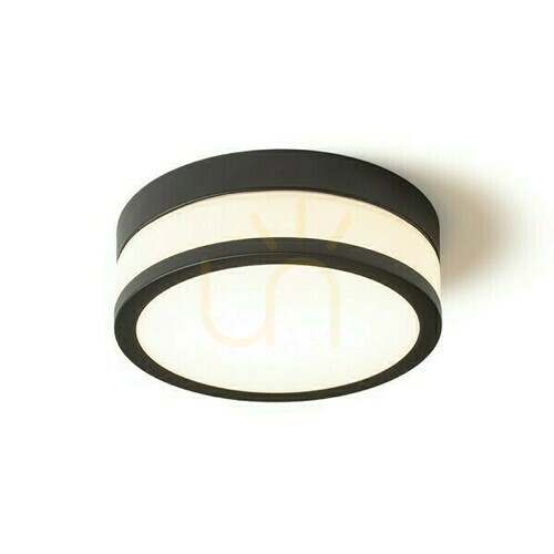 Verifica Cira Led 23 Lampă de plafon pentru baie din sticlă opală/neagră 230 V 12 W Ip44 3000 K
