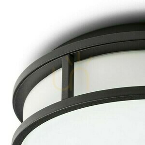 Lampă de baie Grande Led 25 Plafon Opal Glass/Negru 230 V 12 W Ip44 3000 K small 3