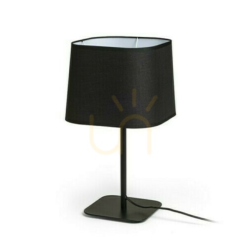 Verifica Lampă de masă Perth Black/Black 230 V E27 15 W.