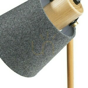 Aplică Choupette Adjustable GreyBlack Textil/Lumber 230 V E27 15 W. small 3