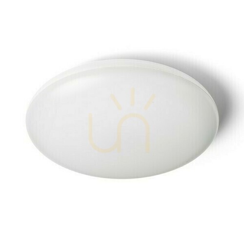 Verifica Sassari Plafonieră de baie albă din policarbonat/plastic 230 V Led 24 W Ip65 3000 K
