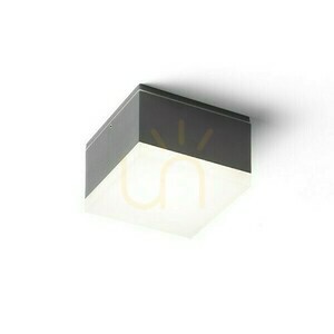 Plafonds Outdoor Orin Sq Ceiling Anthracite Satin Acrylic 230 V Led 10 W Ip54 3000 K small 1