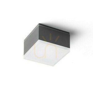 Plafonds Outdoor Orin Sq Ceiling Anthracite Satin Acrylic 230 V Led 10 W Ip54 3000 K small 0