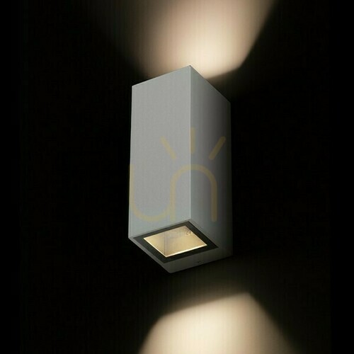 Verifica Aplică de exterior Desmond Ii Silver Grey 230 V Gu10 2x35 W Ip44