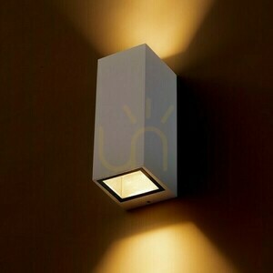 Aplică de exterior Desmond Ii Aplică albă 230 V Gu10 2x35 W Ip44 small 1