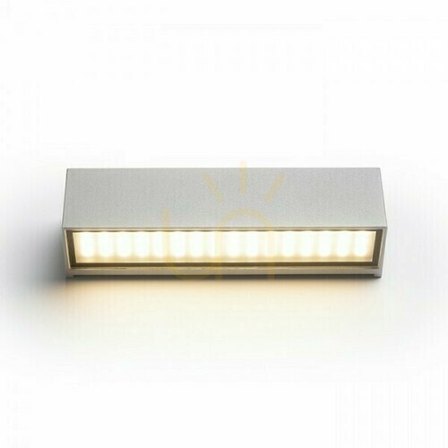 Verifica Lampă de perete pentru exterior Camargue Silver Grey Satin Glass 230 V Led 6 W Ip65 3000 K