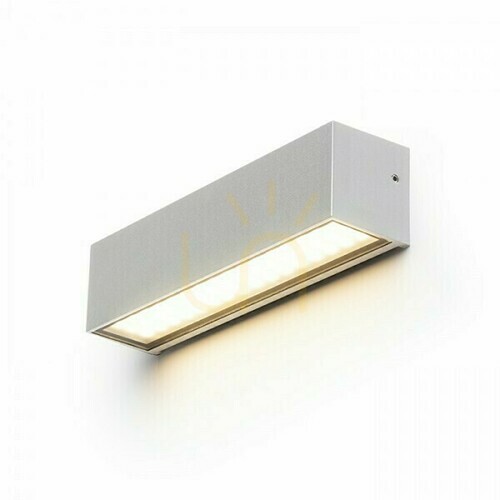 Verifica Lampă de perete pentru exterior Camargue Silver Grey Satin Glass 230 V Led 6 W Ip65 3000 K