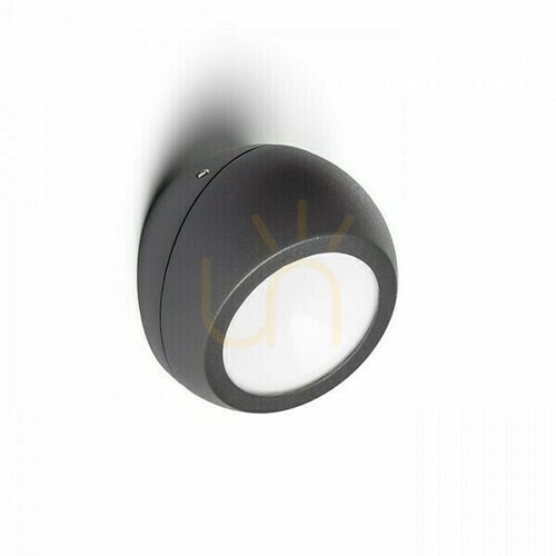 Verifica Aplică de exterior Siv Montat la suprafață Antracit 230 V Led 6 W 120° Ip54 3000 K