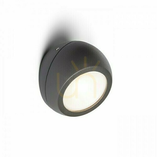 Verifica Aplică de exterior Siv Montat la suprafață Antracit 230 V Led 6 W 120° Ip54 3000 K
