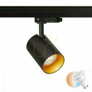Spot pentru șină trifazată Rendl Connor negru-auriu GU10 10 W R13500 small 0