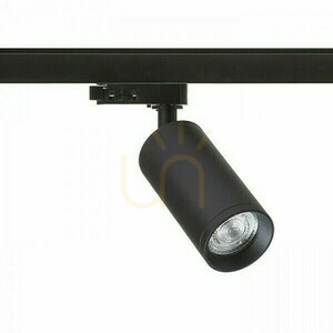 Belenos Spotlight pentru șină trifazată negru 230 V Led Gu10 9 W. small 1