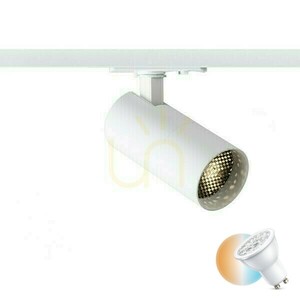 Forza Spotlight pentru șină monofazată Alb 230 V Led Gu10 10 W. small 0