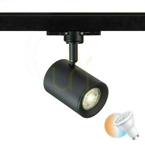 Verifica Cadenza Spotlight pentru șină trifazată negru 230 V Led Gu10 10 Watt.