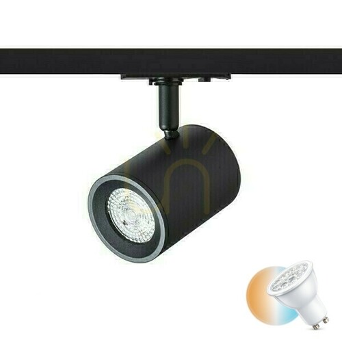 Verifica Cadenza Spotlight pentru autobuz monofazat negru 230 V Led Gu10 10 W.