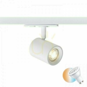 Cadenza Spotlight pentru 1 fază Alb 230 V Led Gu10 10 Watt Bus. small 0