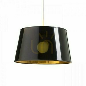 Abajur, abajur Ridick Glossy Black Foil Gold Max. 20 W small 1
