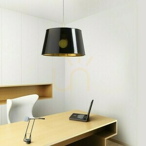 Abajur, abajur Ridick Glossy Black Foil Gold Max. 20 W small 3