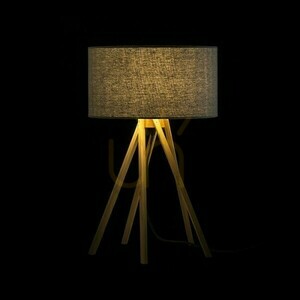Lampă de masă El Paso Grey Bamboo 230 V E14 11 W. small 2