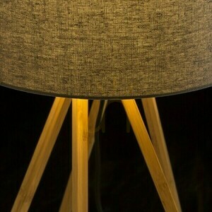 Lampă de masă El Paso Grey Bamboo 230 V E14 11 W. small 3